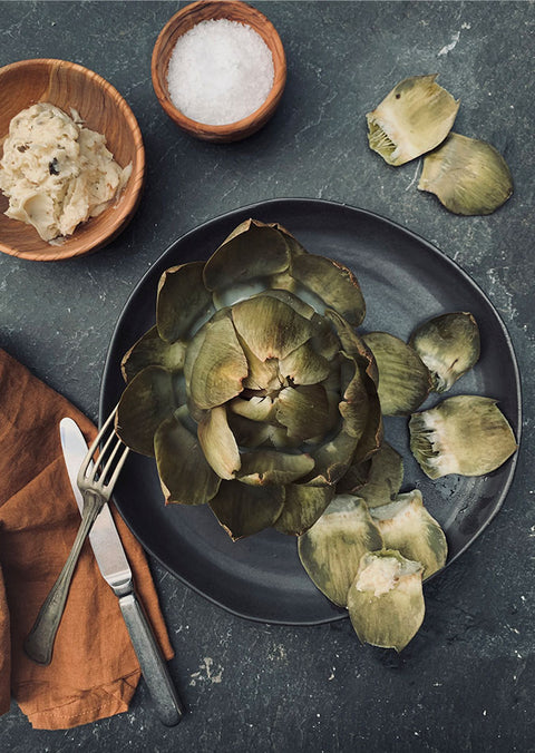 Artichokes with Truffle Butter