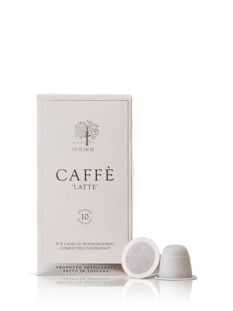 Biodegradable nespresso capsules for Nespresso®, Latte Blend, 10 pcs