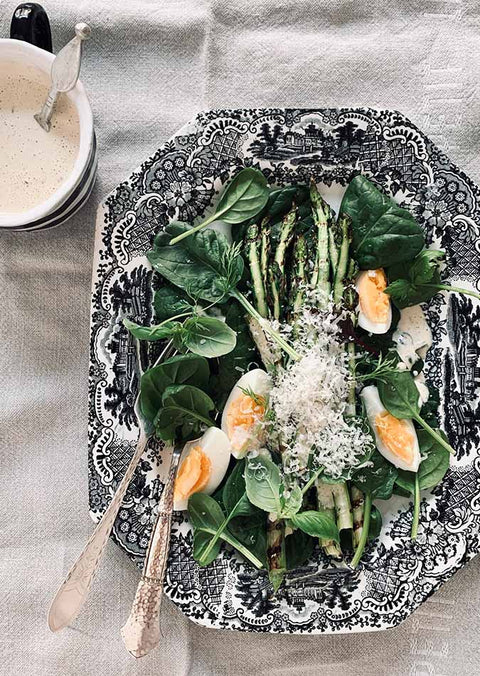 Asparagus, Spinach & Egg Salad