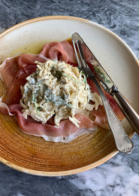 Prosciutto di parma with celery remoulade