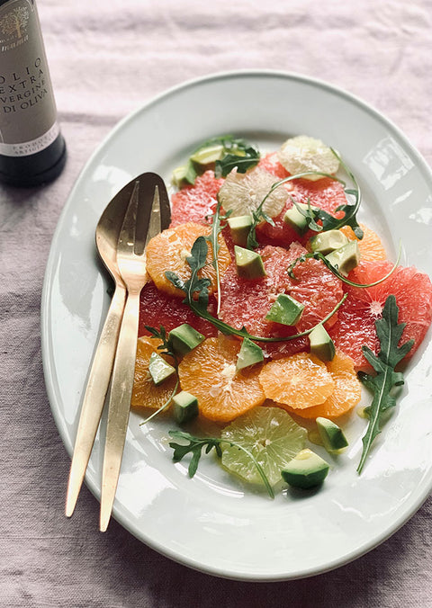 Citrus salad with extra virgin olive oil