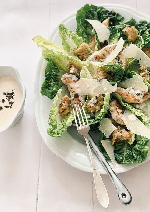 Caesar salad with truffle dressing