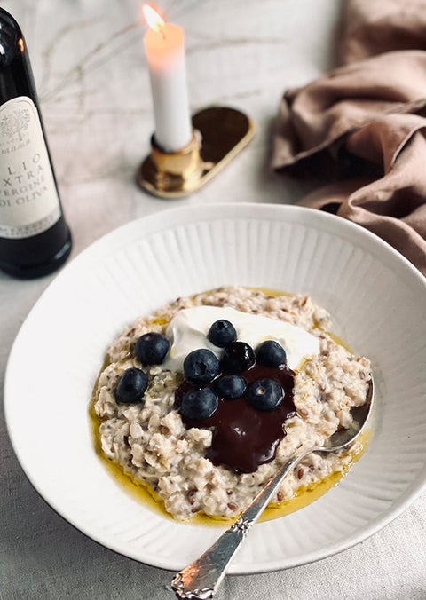 Morning oatmeal with EVOO