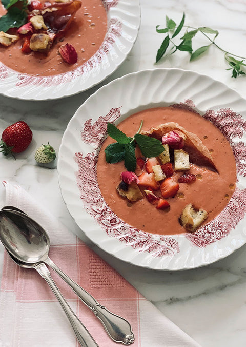 Strawberry and Tomato Gazpacho